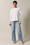 Oversized Lace Sleeves Tee