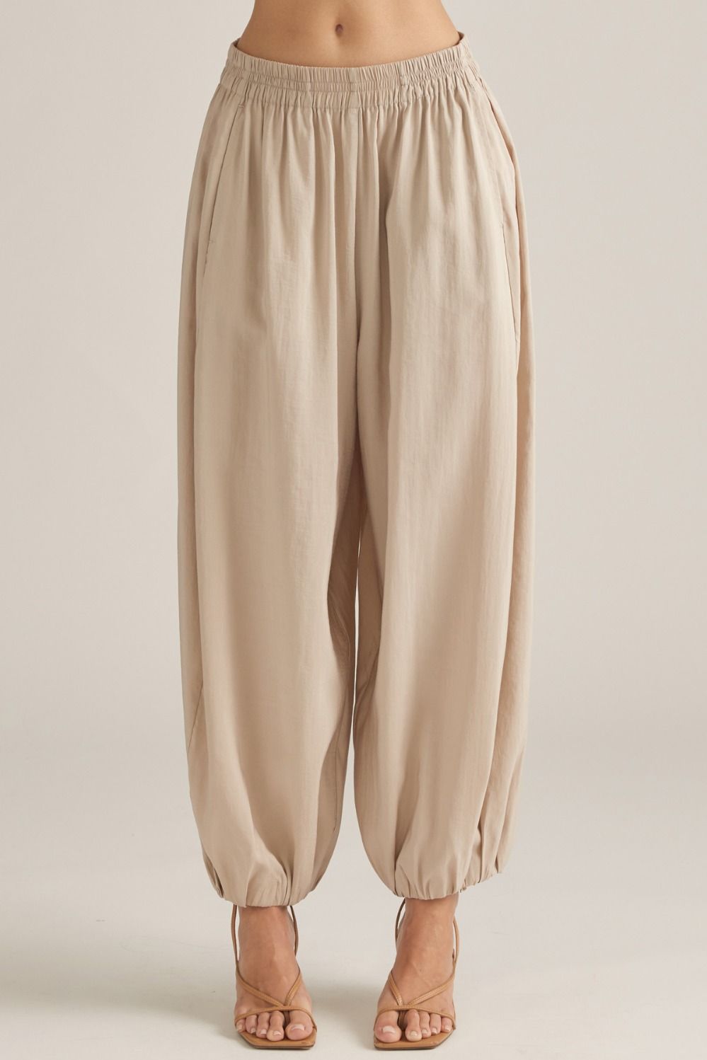 Elastic Ballon Pants