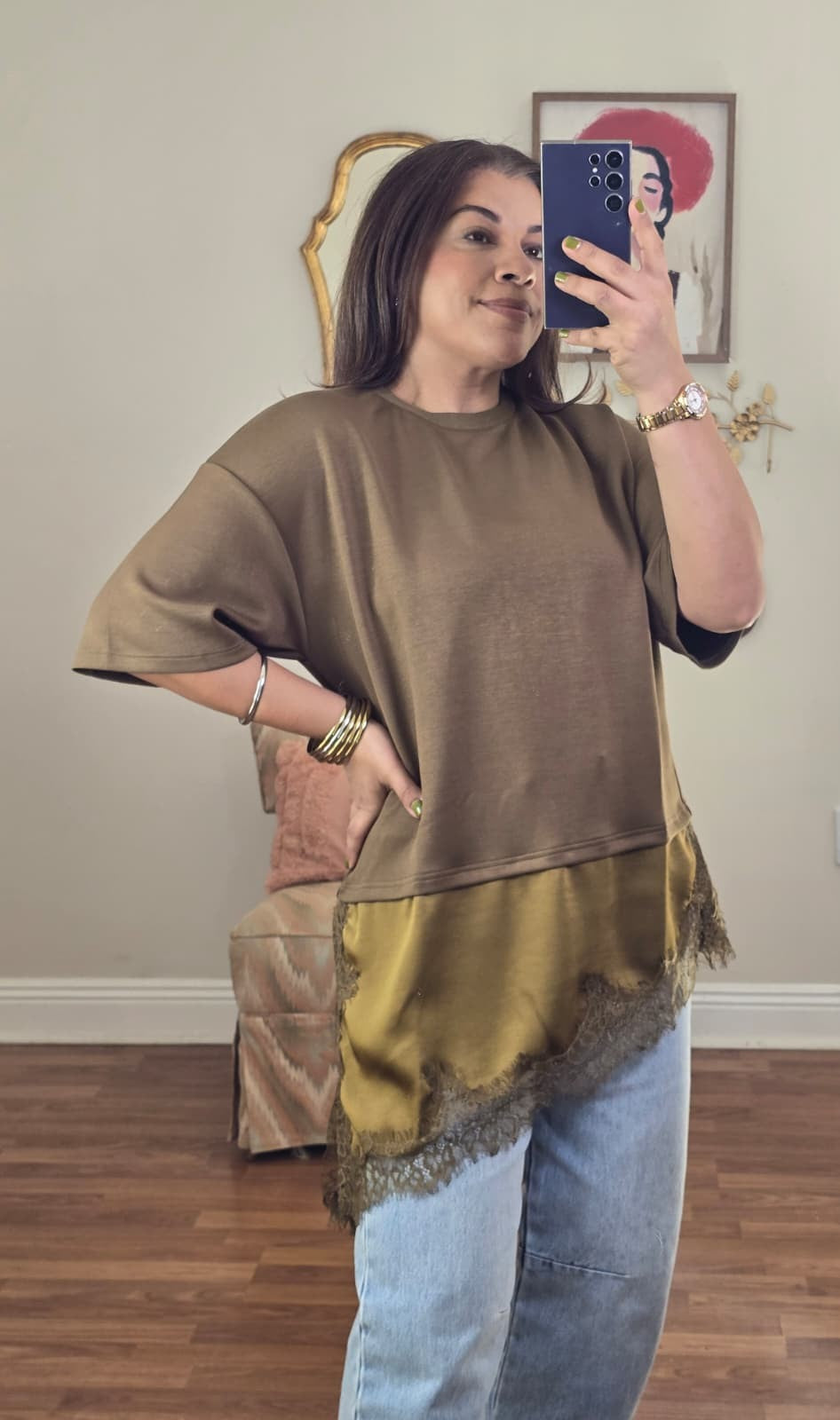 OLIVE RELAXED BLOUSE