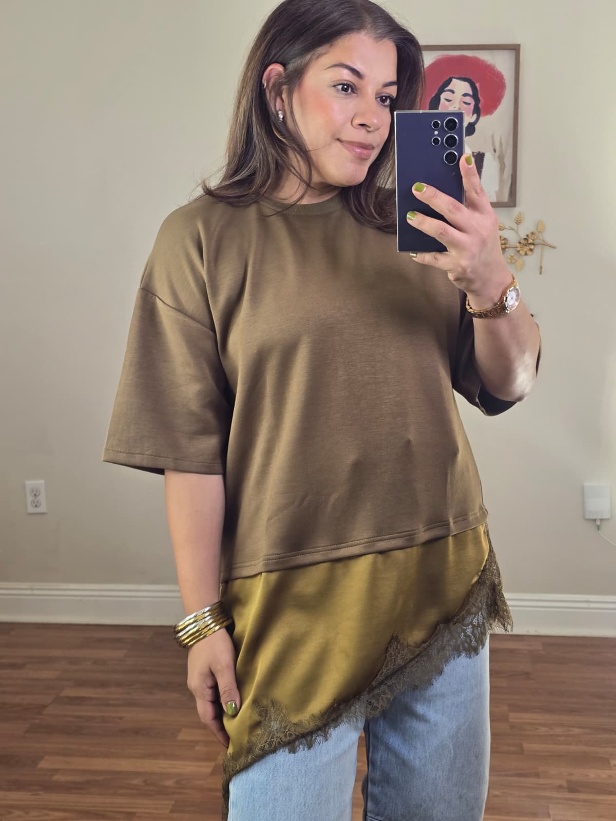 OLIVE RELAXED BLOUSE