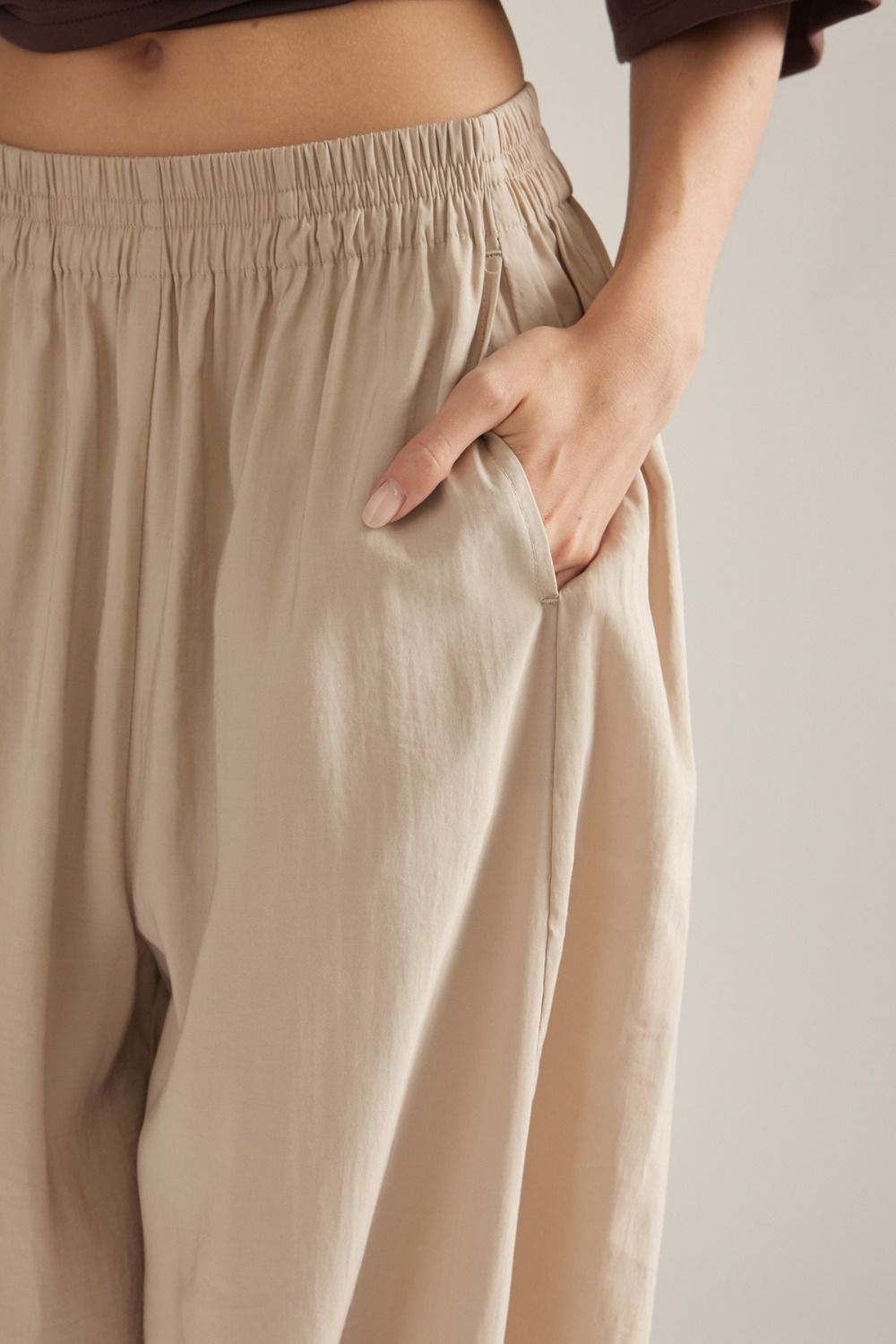 Elastic Ballon Pants